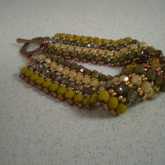 Chartreuse Ribbon Candy Bracelet - Picture 4 of 4